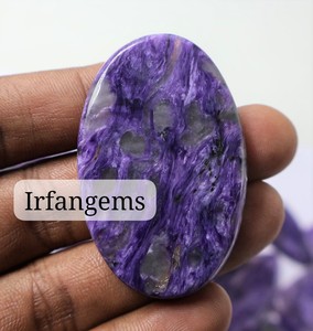Natural Charoite Loose Gemstone Cabochon Polished Mix Shape All Size Crystal Pendant for Jewellery Making Third Party Appraised - Product Image 1