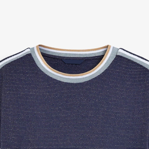 Camisetas de Mujer de Manga Corta con Cuello Alto de Malla Transpirable, Estampado Digital, Parches, Antipilling, Tejido Elástico Suave, Casual - Product Image 5