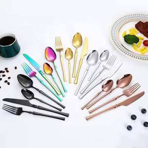 Juego de Cubiertos de Acero Inoxidable Duradero para Exportación |   Juego de Cuchillos, Tenedores y Cucharas Aptos para Alimentos para Compradores Mayoristas - Product Image 6