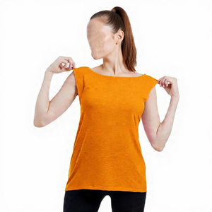 Última novedad en camisetas sin mangas para mujer, camiseta deportiva con espalda cruzada, ligera, transpirable, de secado rápido, para yoga, gimnasio, correr, camiseta deportiva - Product Image 6