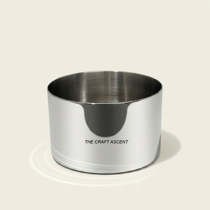 Stainless Steel <b>Candle</b> Jar With Airtight Lid Minimalist Brushed Metal Empty <b>Candle</b> Vessels For DIY <b>Candle</b> Making Storage - Product Image 2