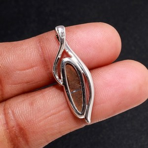 Vintage Fancy Natural <b>Opal</b> Doublet <b>Pendant</b> 925 Sterling Silver Blue Flash Engagement Jewelry for Women Men Third Party Appraisal - Product Image 2