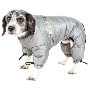 Helios Thunder Full Body <b>Waded</b> Plush Dog <b>Jacket</b> Adjustable and 3M Reflective for Pets - Product Image 1
