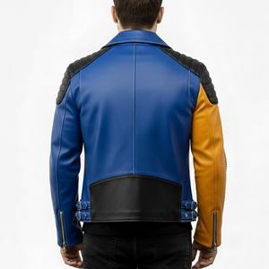 Latest Hot Selling Design Winter <b>Jacket</b> Men Red <b>Real</b> <b>Leather</b> <b>Jacket</b> Streetwear Square Collar <b>Leather</b> Outdoor <b>Jacket</b> Men's - Product Image 2