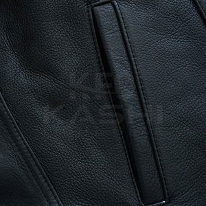 Chaleco de Lona y Cuero para Invierno, Talla Grande, Sin Mangas, con Acabado Liso, Diseñado para Fácil Superposición y Uso Diario - Product Image 6