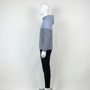 Nouvel ensemble de sport pour homme : coupe-vent léger à capuche, veste zippée bicolore et pantalon d'entraînement ajusté - Product Image 6