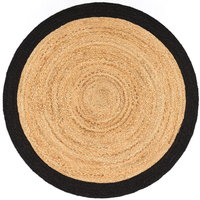Set de table pliable en jute et herbe de mer, fait main, motif uni, imperméable, épaisseur moyenne, écologique, tissé, pour la maison et la restauration