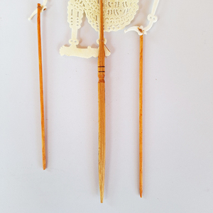 Handcrafted Indonesian Leather Wayang Kulit Shadow Puppet Raden Sadewa Traditional Cultural Wall <b>Decor</b> <b>Accent</b> Craft Ornament - Product Image 4