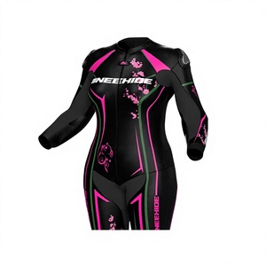 Traje de Motociclismo Profesional para Mujer, Equipo de Seguridad para Motocicleta, Mono de Cuero Vacuno/Canguro, Nivel 2 de Protección CE - Product Image 1