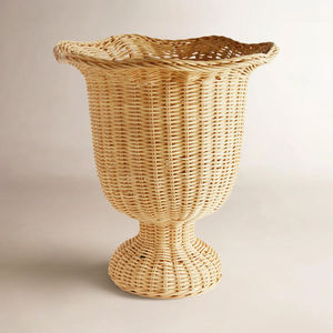 Vase en rotin naturel fait main, fournisseur en gros, vase décoratif en rotin tissé pour la décoration intérieure - Product Image 6