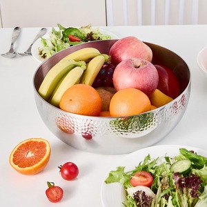 Bol de service en métal pour table à manger, en acier inoxydable, pour la maison et l'hôtel - Product Image 6