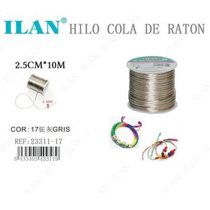Ilan Hilo Cola De Raton 2.5Mm 10M Gris Para Pulseras Artisticas - Product Image 3