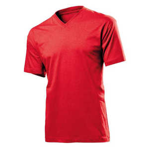 T-shirt en coton unisexe de haute qualité, coupe ajustée, col en V, manches courtes, personnalisable avec votre logo - Product Image 2