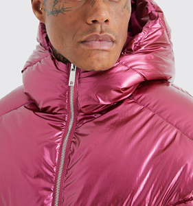 Regular Length Women Winter Bomber Puffer <b>Jacket</b> High Quality Waterproof Windproof <b>Filled</b> Hooded Stand Collar Zipper Closure - Product Image 5