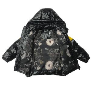 เสื้อแจ็คเก็ตพัฟเฟอร์มีฮู้ด สีดำเหลือง แต่งสีตัดกัน ปิดด้วยซิป เหมาะสำหรับทุกเพศ สวมใส่สบายในฤดูหนาว บุด้วยใยโพลีเอสเตอร์หนา กันน้ำ - Product Image 2