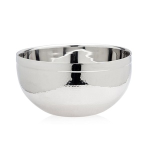 Stainless Steel Serving Bowl Soup and Ice Cream <b>Round</b> <b>Brushed</b> Metal Fruit Snack Salad Bowl for Home Kitchen BBQ Restaurant - Product Image 4