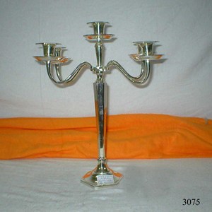Candélabre en cristal multifonctionnel à 5 bras pour la décoration de Diwali, Noël, les mariages et les fêtes - Product Image 5