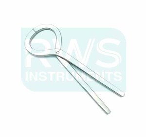 Instruments vétérinaires RWS de haute qualité, castrateur sans sang avec cordon de blocage, manuel, en acier inoxydable, pour application auriculaire - Product Image 2