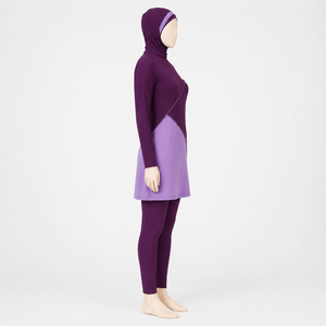 Conjunto Burkini para Mujer que Combina un Estilo Moderno y Modesto, Ajuste Cómodo y Tela Flexible para Piscina y Playa - Product Image 2