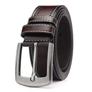 Ceintures en cuir pour hommes en peau de vache, vintage, écologiques, avec boucle à ardillon - Direct usine - Product Image 5