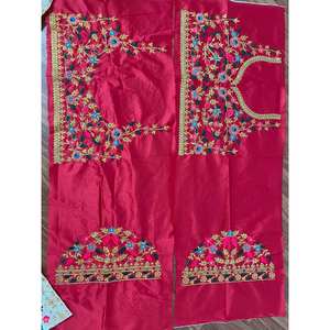 Vestido de noche de seda para fiesta Lehenga Choli con borde elegante - Product Image 4