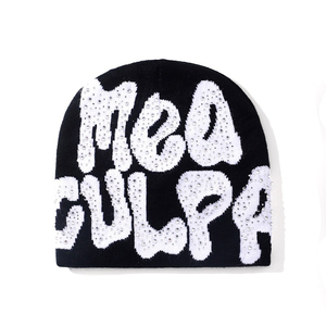 Gorro de Invierno Unisex 100% Acrílico con Diseño de Dibujos Animados, Tejido Cálido, Suave y Elástico con Bordado para Deportes al Aire Libre y Viajes - Product Image 3