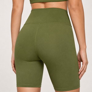 Women OEM <b>Seamless</b> Biker <b>Shorts</b> Soft Stretch Athletic Fitness <b>Shorts</b> For <b>Gym</b> Training And Yoga High Waist Women Cycling <b>Shorts</b> - Product Image 4