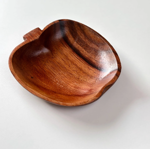 Tazón de madera personalizado con forma de manzana, tazón de madera para servir, plato para servir aperitivos y fideos, en oferta. - Product Image 6