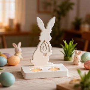 Easter Rabbit Decorative Pendant Gypsum <b>Resin</b> Silicone Mold - Product Image 3