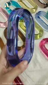 Handmade Modern <b>Ornamental</b> Resin Hanging Customized Modern Acrylic Chain Wall Accents for Home Decor Diwali Festival Birthday - Product Image 2