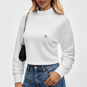 Sudadera de Invierno para Mujer, Transpirable, de Algodón, con Logotipo Personalizado en la Parte Delantera, Manga Larga, Estilo Casual, Moda 2026 - Product Image 4