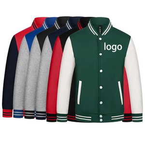 Veste de baseball décontractée coupe ample anti-boulochage de haute qualité pour fabricant OEM, avec logo personnalisé - Product Image 6