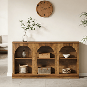 Consolle Lunga Moderna di Lusso in Legno Massello per Ingresso, Appartamento, Hotel o Soggiorno - Arredamento Contemporaneo per la Casa - Product Image 4