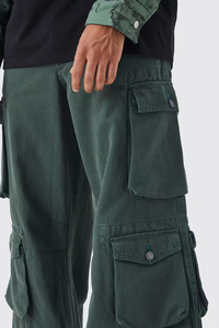 กางเกงคาร์โก้ลำลองผู้ชาย ผ้าฝ้าย 100% แห้งเร็ว ไม่หดตัว ขายดีที่สุดสำหรับฤดูหนาว เหมาะสำหรับออกกำลังกายและเล่นกีฬา ผลิตจากผ้าแคนวาส - Product Image 3