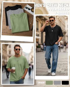 Heavy Weight 100% Cotton Oversized T-<b>Shirt</b> <b>Men</b> 220 Grams Shoulder Custom Printing Hip Hop Plus Size 100% Cotton Blank Boxy <b>Men's</b> - Product Image 2