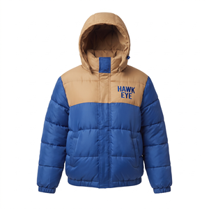 <b>Women's</b> Warm Hooded Quilted Winter Jacket Two Tone <b>Padded</b> Puffer <b>Coat</b> Slim Fit Outdoor Outerwear Wholesale - Product Image 4