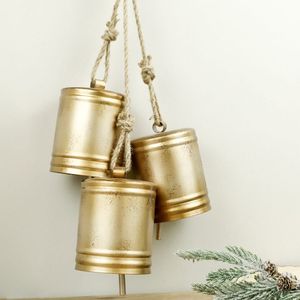 ROSHAN ARTISANAT Ensemble de 3 clochettes en métal modernes, harmonieuses, pour arbre de Noël, écologiques, faites à la main, taille personnalisable, décoration intérieure - Product Image 4