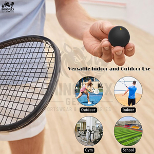 Balle de squash d'entraînement haute vitesse, légère, durable, en caoutchouc, couleur personnalisée, service OEM, balles de squash à vendre - Product Image 2