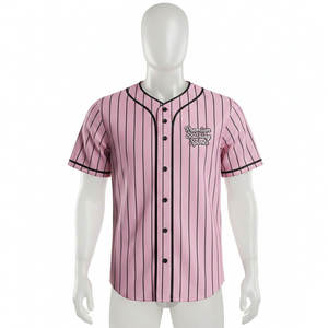 Uniforme de Béisbol y Sóftbol Unisex de Alta Calidad, 100% Poliéster Antibacterial, Cuello en V, con Logotipo Personalizado y Nombres del Equipo - Product Image 2