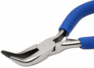 Professional Stainless Steel Jewelry <b>Pliers</b> <b>Set</b> 5 Piece Color Coded 5 Inch Chain Nose Nose Flat Nose Bent Nose Cutter for DIY - Product Image 3