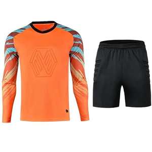 Uniforme de Portero Personalizado para Hombre y Mujer, Conjunto de Jersey de Portero de Fútbol con Coderas Acolchadas y Pantalones Cortos, Ropa Deportiva de Fútbol al Por Mayor OEM - Product Image 2