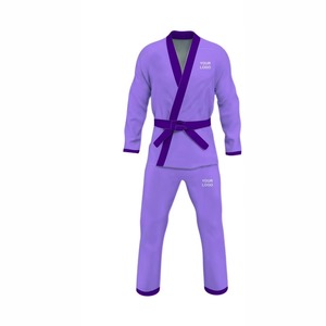 Uniformes de Jiu-jitsu al por Mayor, Kimono Bjj Gi, Trajes de Jiu-jitsu Brasileño, Uniformes Negros y Azules, Kimono con Logotipo Bordado Personalizado - Product Image 2
