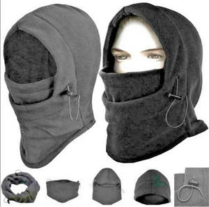 Pasamontañas Térmico de Forro Polar, Gorro de Invierno, Capucha, Máscara Facial, Gorro de Esquí, Estilo Personaje, Ciclismo, Deportes - Product Image 3