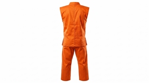 Uniforme de Taekwondo Naranja para Hombre Dumela, Algodón Transpirable, Cintura Alta, Ropa de Entrenamiento Resistente para Práctica - Product Image 2