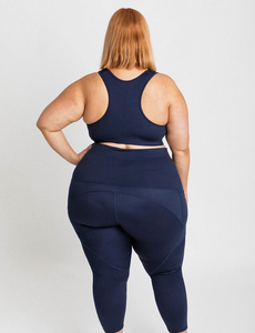 Leggings de yoga taille haute sans couture pour femme, couleur unie, extensibles, séchage rapide, respirants, écologiques, en polyamide, pour entraînement et gym - Product Image 4