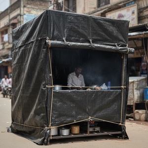 Lona de Protección para Vendedores Ambulantes, Tejida de Alta Resistencia, para Todo Clima, Protección contra Sol y Lluvia - Product Image 4