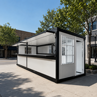 Kiosque Modulaire Préfabriqué Pliable Type Z pour Magasin Conteneurisé – Installation Rapide, Boutique Éphémère, Stand Commercial Portable, Conception Personnalisée