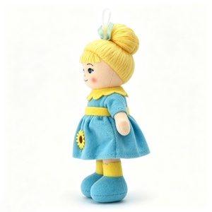 customized Mini hanging rag <b>doll</b>,blonde hair bun cloth <b>doll</b>,sunflower plush girl <b>doll</b>,fabric <b>doll</b> ornament,stuffed rag <b>doll</b> - Product Image 6