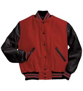 Custom Logo Wool Chenille Embroidery <b>Baseball</b> Letterman Collage <b>Baseball</b> <b>Jackets</b> <b>Men</b> Vintage Blank Leather Sleeve Varsity <b>Jacket</b> - Product Image 2