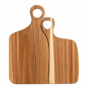 Planche à découper en teck de qualité supérieure, résistante au four et faite à la main pour les chefs professionnels, préparation culinaire moderne et utilisation en soirée - Product Image 1